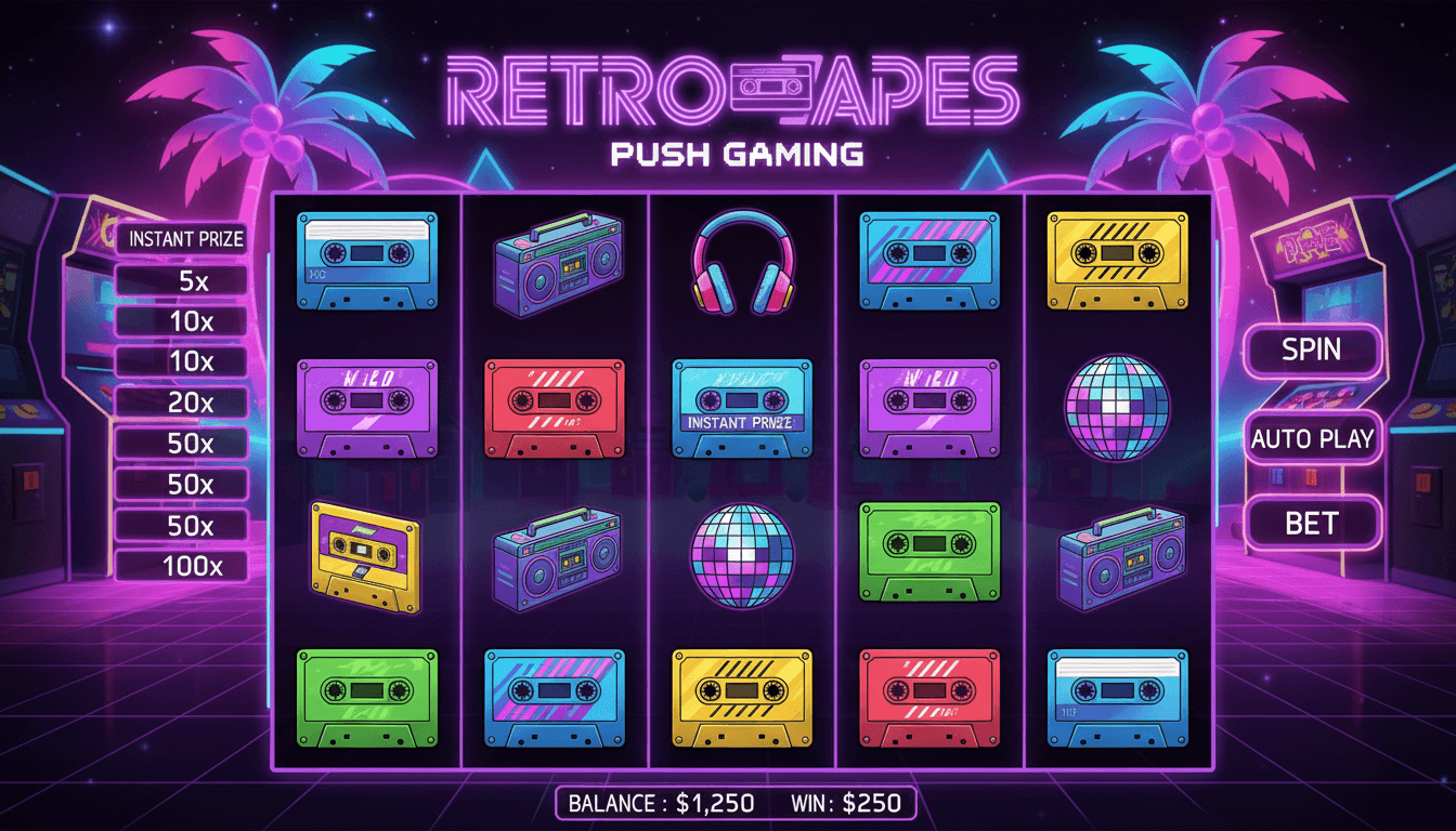 How to Play Retro Tapes Free with NZ$10 Starting Bet